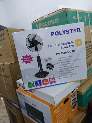 Valuable 16 Inches Rechargeable Polystar Fan