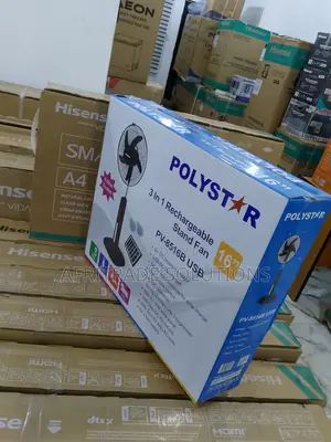 Original Polystar 16" Rechargeable Fan- Five Speed Blade