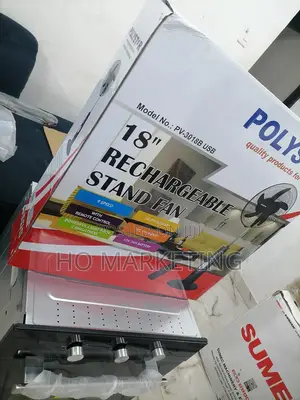 100% 18" Polystar Rechargable Stand Fan [Pv-3018b]