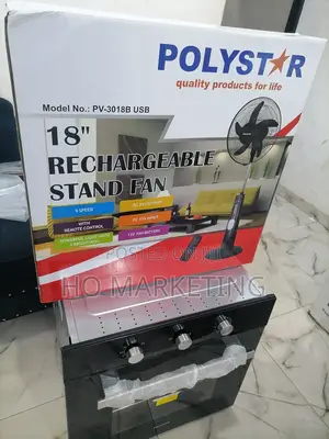 The Trending 18" Polystar Rechargable Stand Fan [Pv=3018B]
