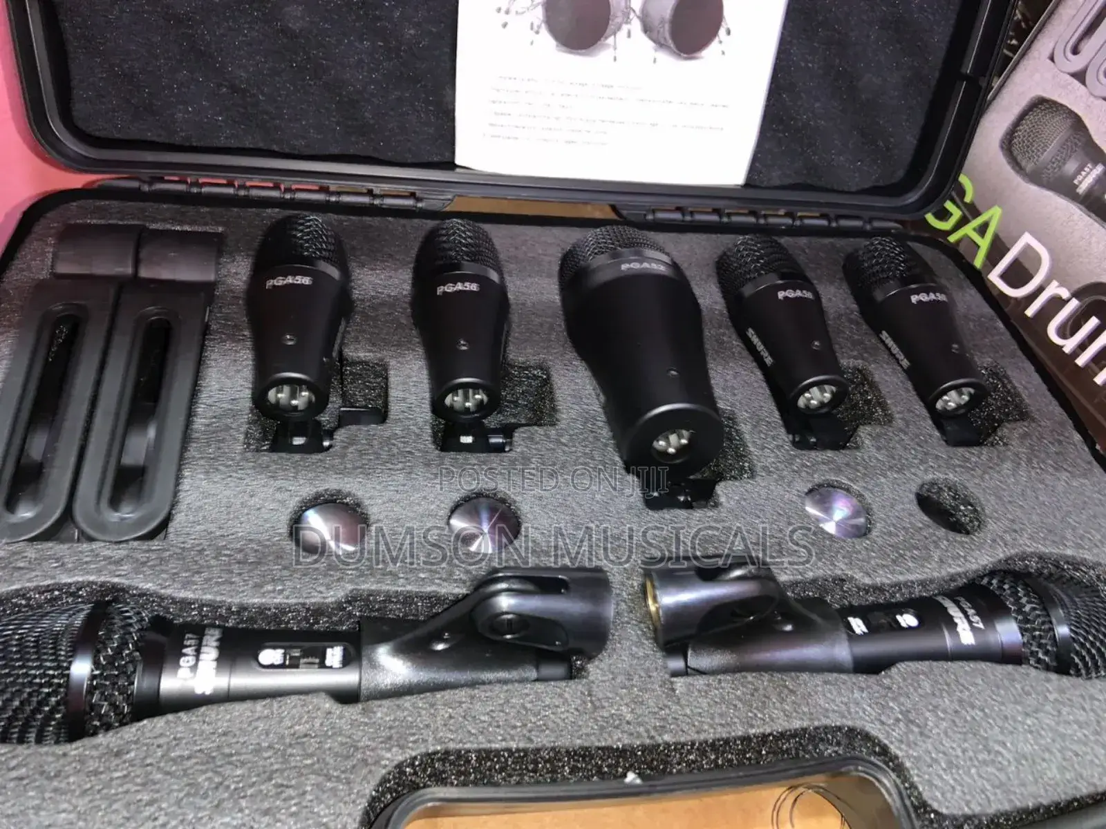 7-Set Shure Dynamic Drum Mic