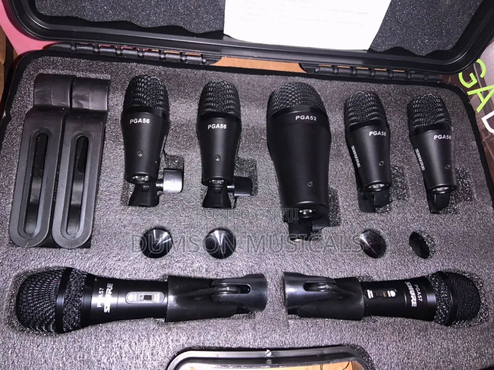 7-Set Shure Dynamic Drum Mic