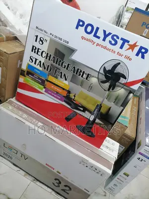 High Quality 18' Polystar Rechargable Stand Fan [Pv-3018b]