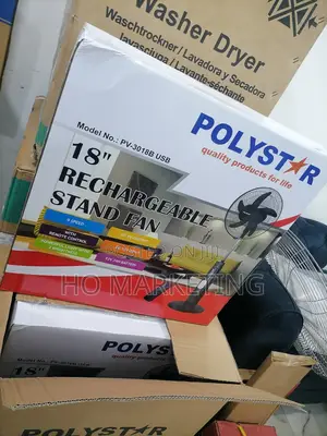 Very Affordable 18" Polstar Rechargable Stand Fan {Pv-3018b}