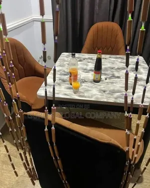 4 Seaters Black,Brown Dining Set