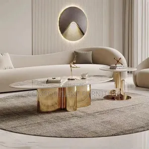 Contemporary Marble Centre Table With Stool