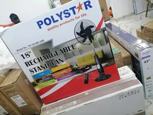 New Amazing 18' Polystar Rechargable Stand Fan [Pv-3018b]