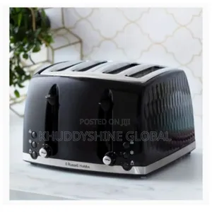 Russell Hobbs Honeycomb 4 Slice Toaster - 1500w -black