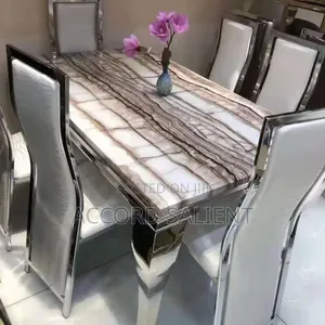 6 Seater Marble Dining Set