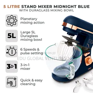 Tower Caveletto MB 5 Litres Stand Mixer With Duraglass Bowl.