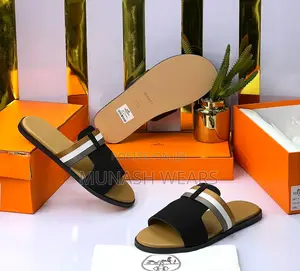 Hermes Leather Slipers