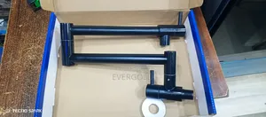 Wall Mounted Kitchen Tap Black