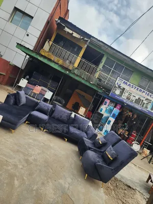 Quality L-Shaped Upholstery Padded Sofa With Two Single