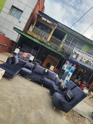 Quality L-Shaped Upholstery Padded Sofa With Two Singles