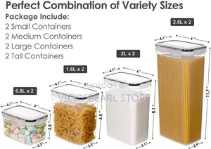 8pcs Air Tight Storage Container