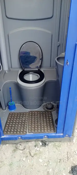 Clean Durable Mobile Toilets for Lagos Construction Workers