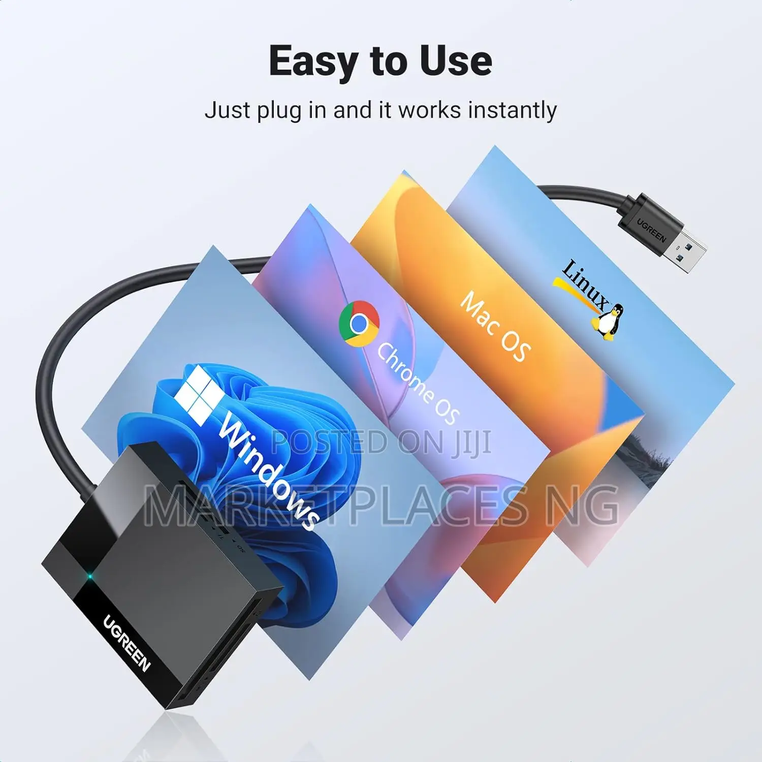 UGREEN 5-in-1 USB 3.0 Card Reader Hub