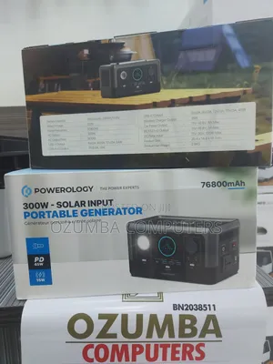 Powerology 300w Solar Input Portable Generator