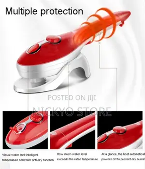 Red Steam Iron