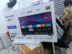 Stylish Polystar 43inches Smart TV Uhd