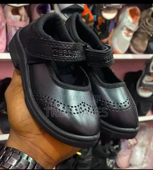 Girl's Quality Leather Shoes Sizes 25to42. With Free Socks