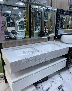 Executive England Double Marble Carbinet Basin