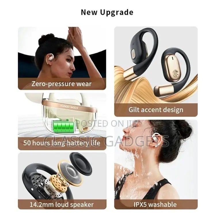 XUNDD W003 Open-Ear Waterproof Wireless Bluetooth Earphone