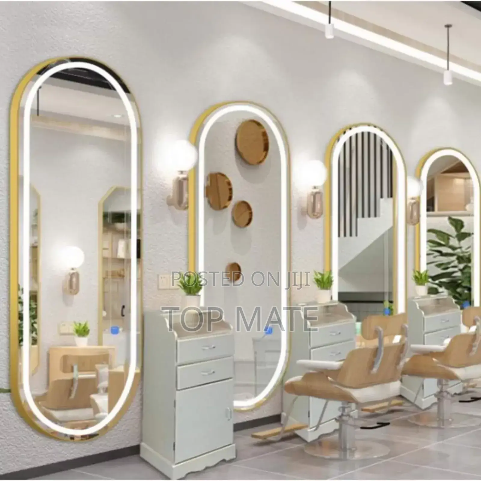 Golden Frame LED Mirror O6