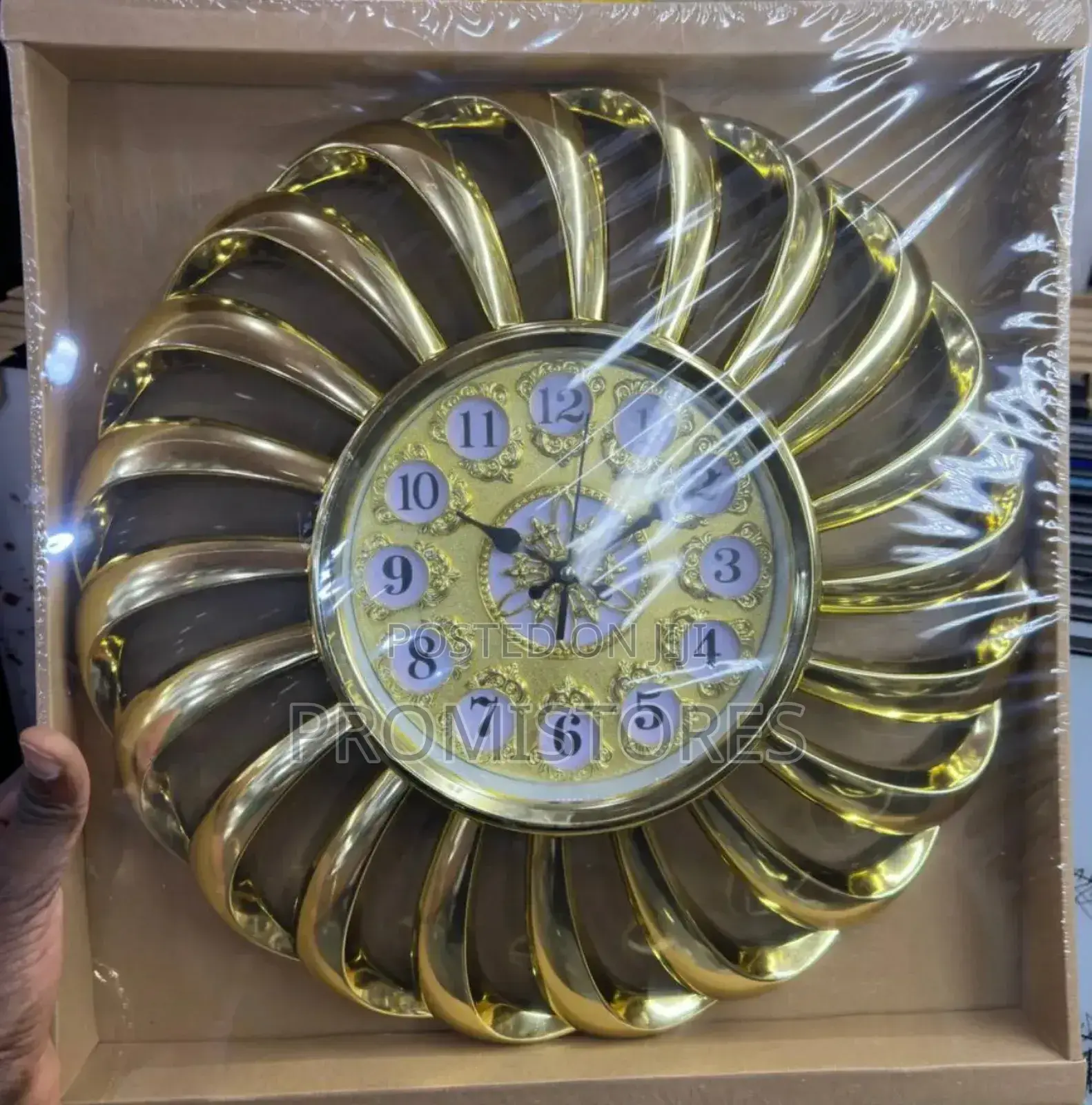 Gold Decorative Design Wall Clock 40cm