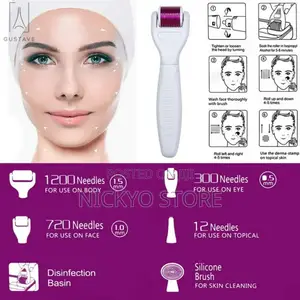 5in1 Derma Roller Microneedle Kit for Face Body Skin Care