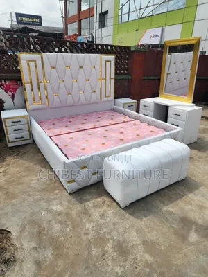 Quality 6by6 Complete Set Of Upholstery Padded Bed