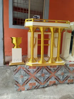 Pulpit and Flower Vase.