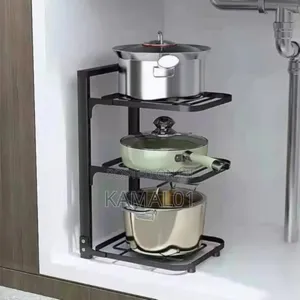 Multipurpose Kitchen Pot Stand Organizer - 3 Layers