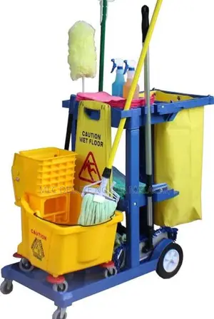 Hotel Cleaning Cart / Laundry Janitor Trolley (Multi Purpose