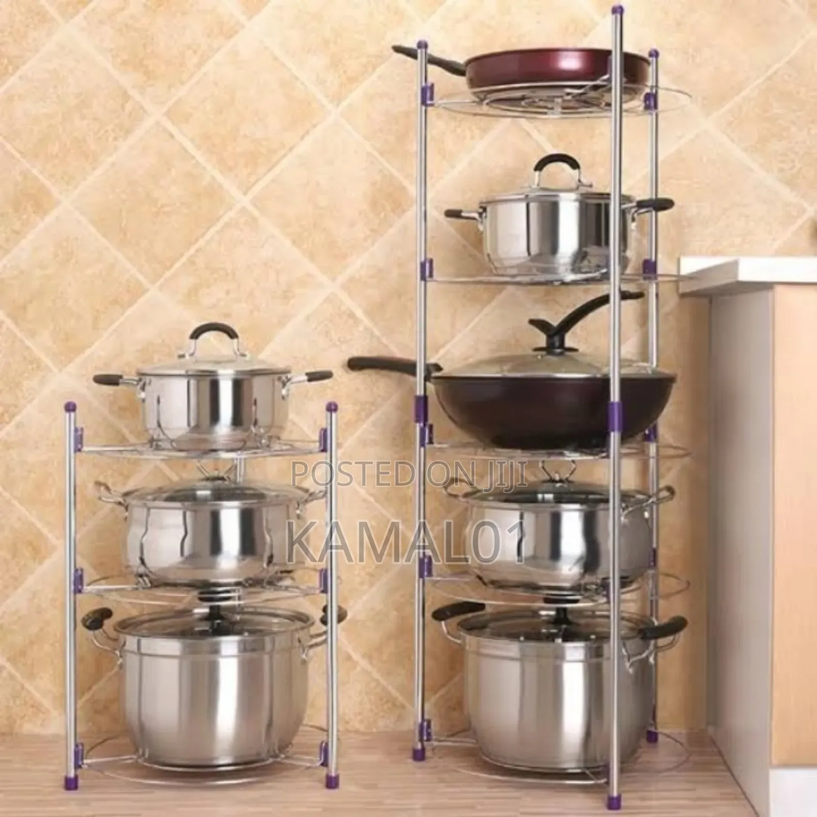 Multifunction Kitchen Pot Rack Five Layer