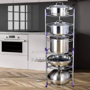 Multifunction Kitchen Pot Rack Five Layer
