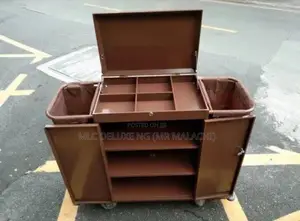 Brown Color Bag Hotel / Housekeeping Utility Cart (Laundry)