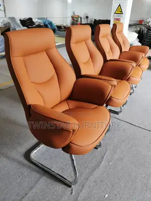 Modern Executive Office Leather Visitors Chair