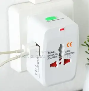 Universal Power Surge Adapter Travel Charger Plug With USB