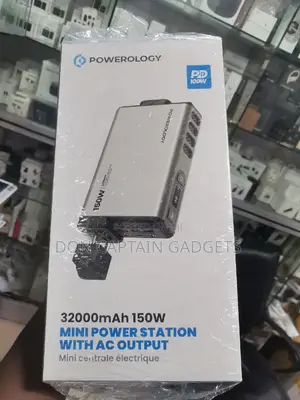 Powerology 150w Power Station 32000mah Ac Outlet Sucket