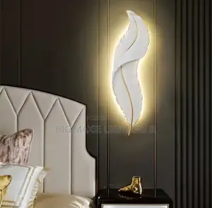 Modern Nordic Luxury Resin Walllight LED Feather Light
