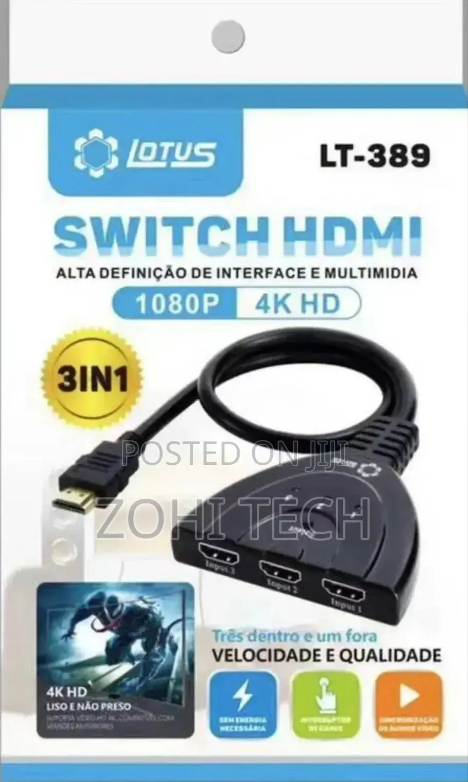 3in1 HDMI Switch Selector