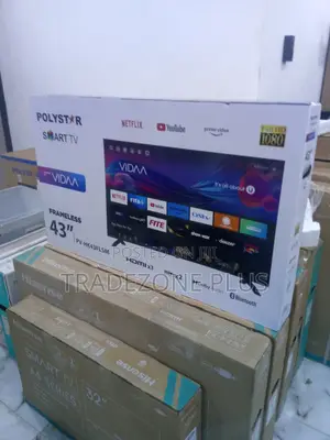 Polystar 43" Smart Vidaa Full HD Frameless TV Pv-Hk43flsm