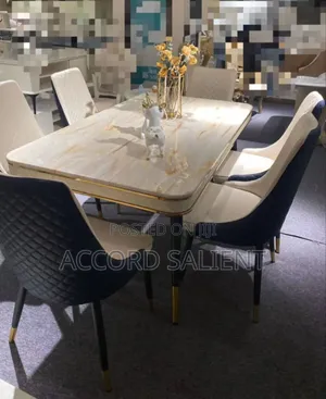 6 Seater Marble Dining Set