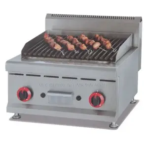 Lava Rock Griller /Counter Top Chargrill (2burner)With Stone