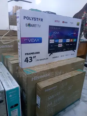 Vidaa Powered Polystar 43" Smart Frameless TV Pv-Hk43flsm