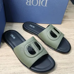 Original DIOR Leather Slippers Available In Store