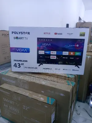 New Vidaa Powered Polystar 43" Smart TV