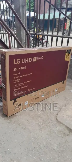 Brand New LG 85" Android Smart Tv>Bluetooth>Flameless>Uhd
