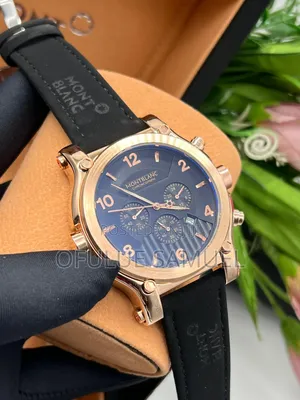 Montblanc Leather Wristwatch